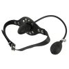Black Leather Inflatable Gag - 2020220