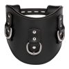 Heavy Duty Black Leather Padded Posture Collar - PAI004BLK