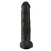 King Cock 15 Inch Cock with Balls Black - PD5535-23