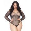 Leg Avenue Crystalized Long Sleeve Body Plus Size UK 18 to 22 - 89231X