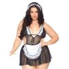 Leg Avenue Roleplay Fantasy French Maid Plus Size UK 18 to 22 - 87028X