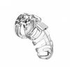 Man Cage 02 Male 3.5 Inch Clear Chastity Cage - MCG002TRA
