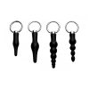 Master Series 4 Piece Silicone Anal Ringed Rimmer Set - AF930
