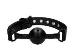 Ouch Breathable Luxury Black Ball Gag - OU345BLK