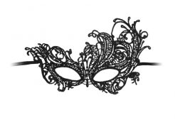 Ouch Royal Black Lace Mask - OU321BLK