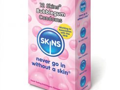 Skins Bubblegum Flavoured Condoms 12 Pack - xSKBUB12