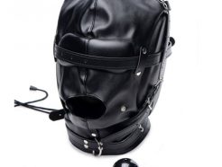 Strict Bondage Hood With Breathable Ball Gag - AF141