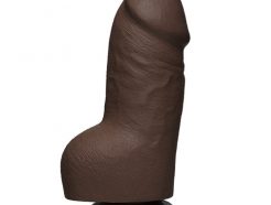 The D - Fat D 8 Inch Firmskyn Chocolate Dildo With Balls - 1705-88-CD